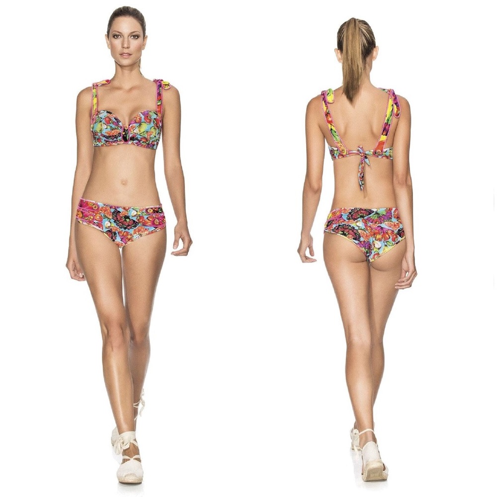 Agua Bendita Peras bikini set NWT top M, bottom SM